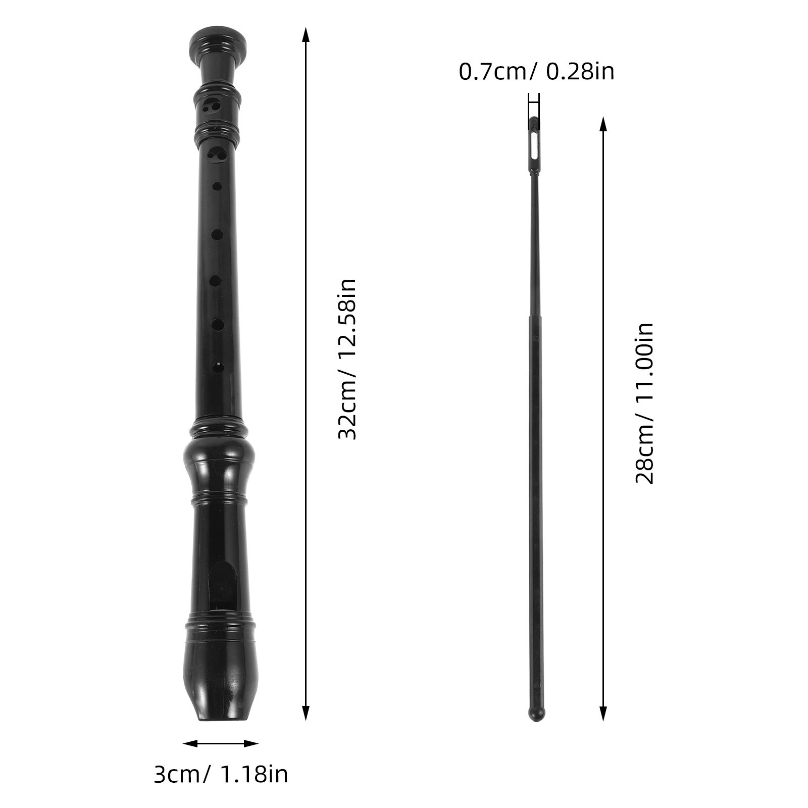 Mini Soprano Recorder 8-Hole A - đánh giá và giá Soprano Recorder Plastic